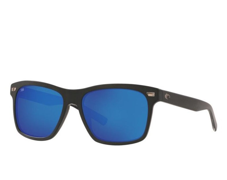 Matte Black w/Blue Mirror / L