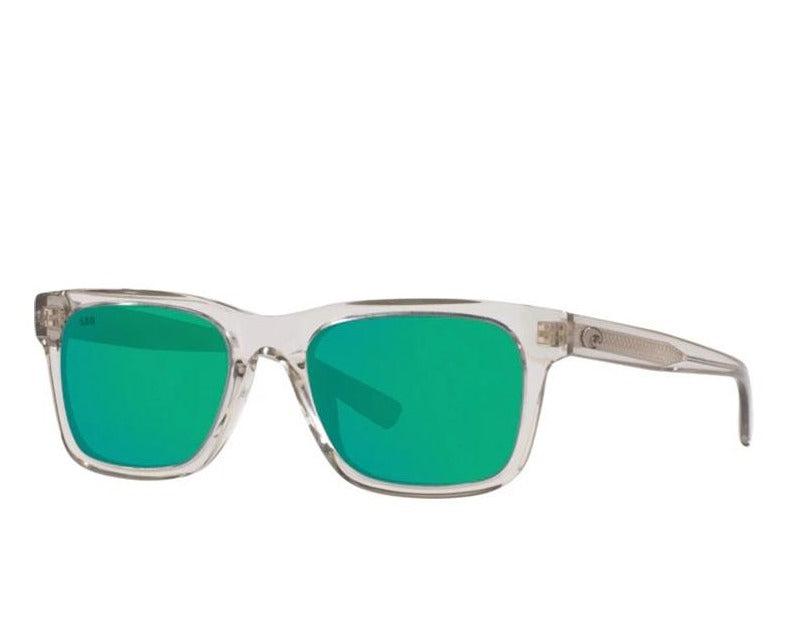 Shiny Light Gray Crystal w/Green Mirror / M