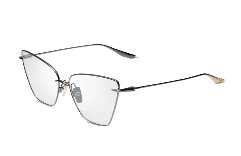 Black Rhodium-White Gold w/Clear / 60 - 15 - 139